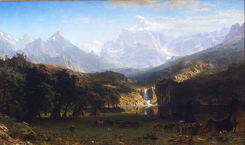 Albert Bierstadt Oil Painting The Rocky Mountains, Lander's Peak - Click Image to Close